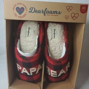 Dearfoams Mens Papa Bear Slippers Fathers Day Gift